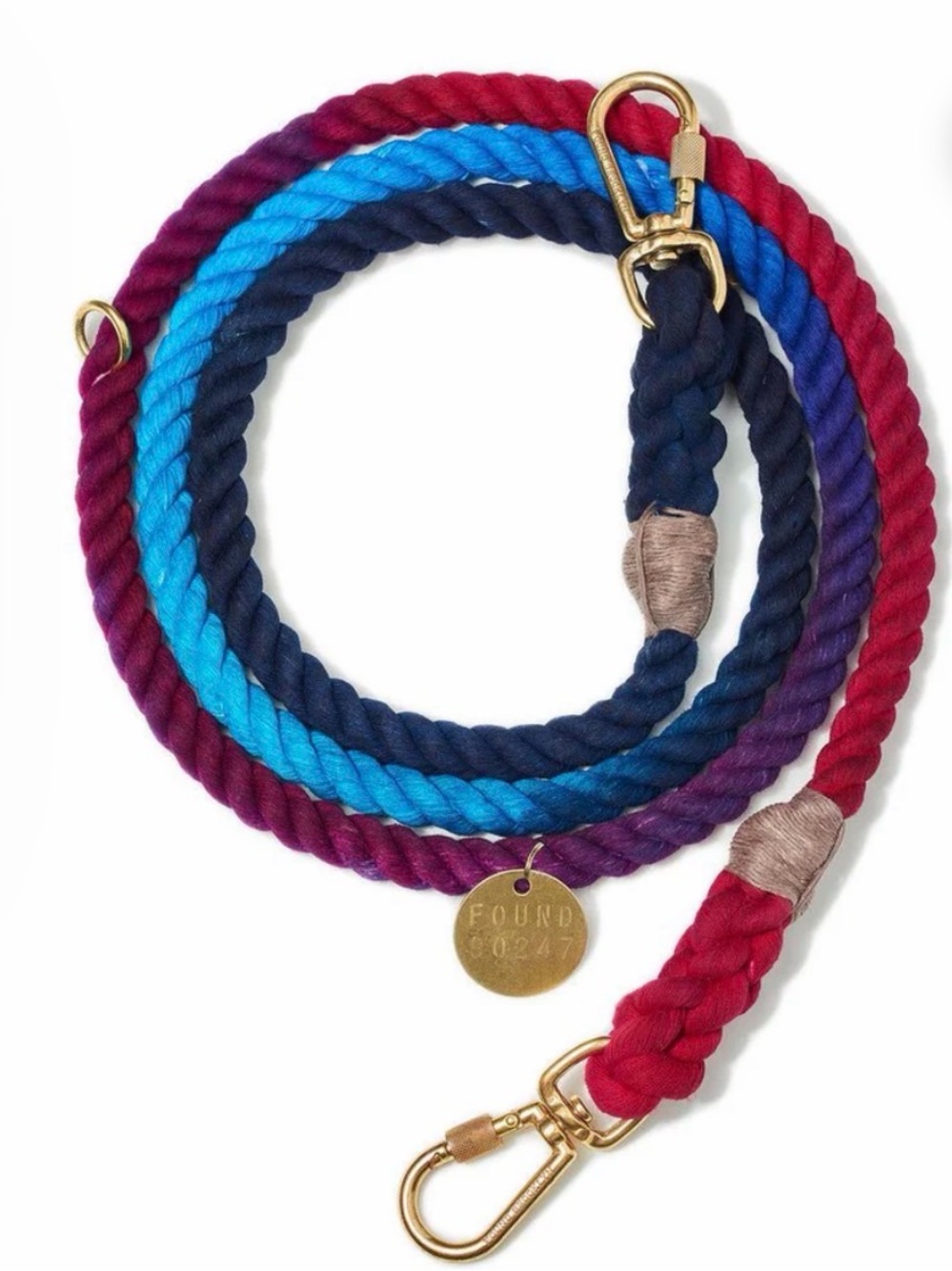 NWT Found My Animal Dark Multi Ombré Dog Leash
